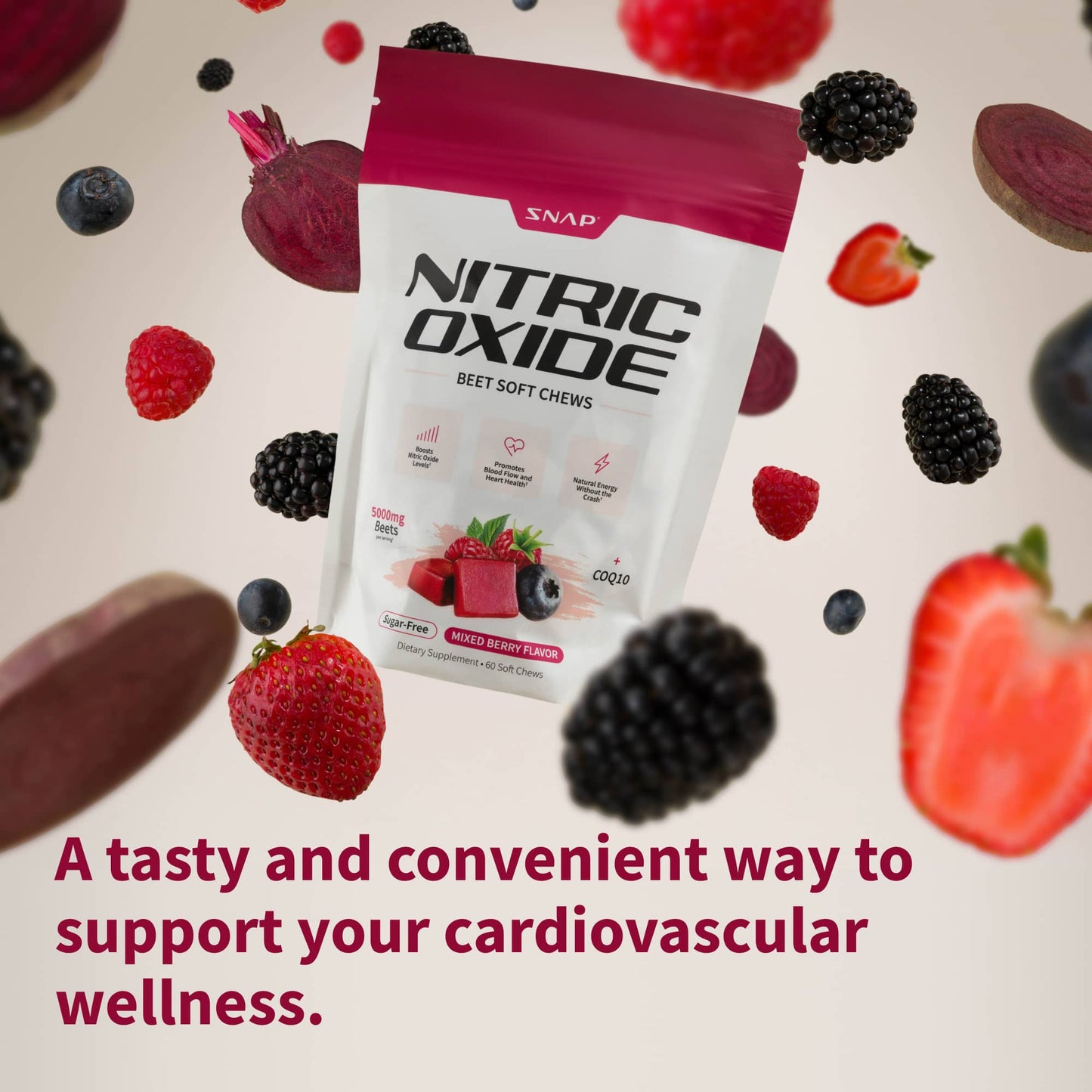 Nitric Oxide Beet Soft Chews - (30 Day Supply)