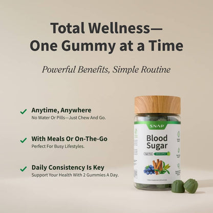 Blood Sugar Gummies (Green Apple Flavor)