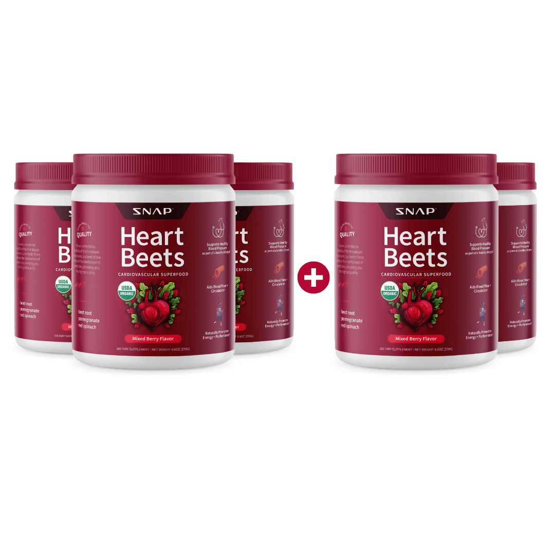 Organic Heart Beets - Cardiovascular Superfood - Buy 3, Get 2 FREE!