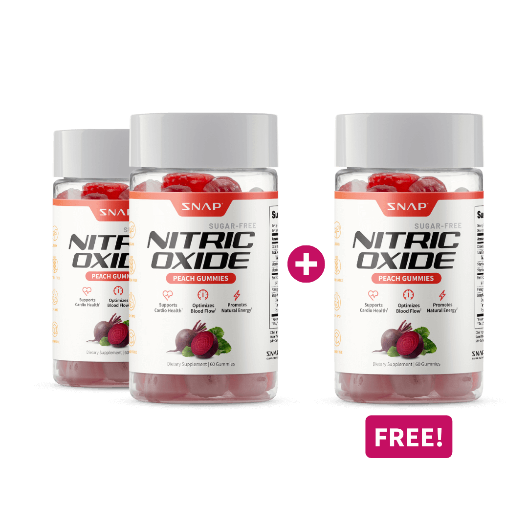 Nitric Oxide Gummies (Peach Flavor) - Buy 2, Get 1 FREE!