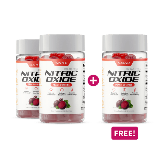 Nitric Oxide Gummies (Peach Flavor) - Buy 2, Get 1 FREE!