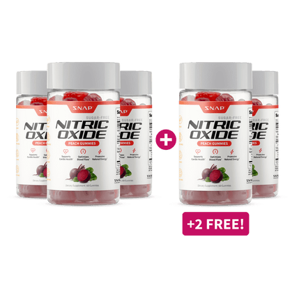 Nitric Oxide Gummies (Peach Flavor) - Buy 3, Get 2 FREE!