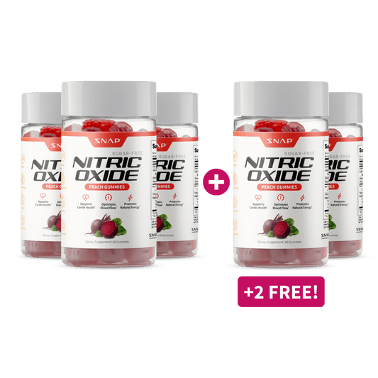 Nitric Oxide Gummies (Peach Flavor) - Buy 3, Get 2 FREE!