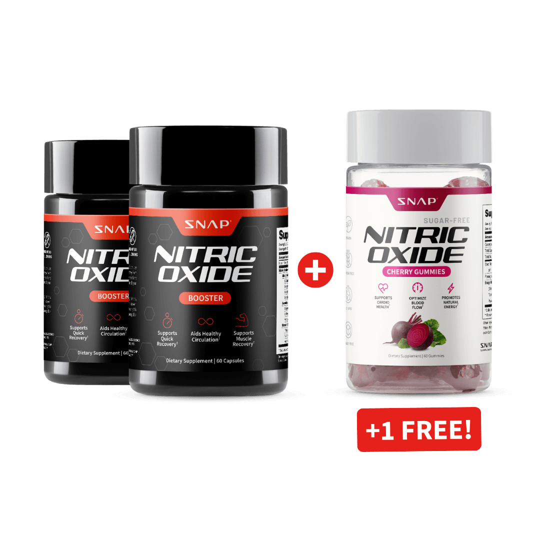 Nitric Oxide Booster + Gummies - Buy 2, Get 1 FREE!