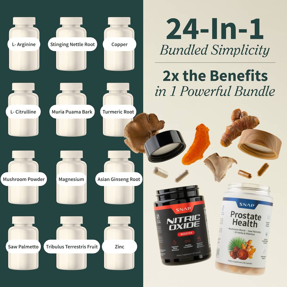 Prostate Health + Nitric Oxide - Buy 2, Get 1 FREE!