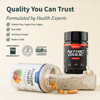 Prostate Health + Nitric Oxide - Buy 5, Get 3 FREE!