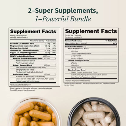 Prostate Health + Nitric Oxide - Buy 2, Get 1 FREE!