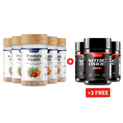 Prostate Health + Nitric Oxide - Buy 5, Get 3 FREE!