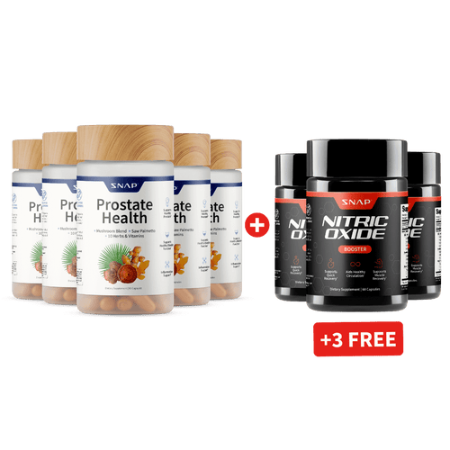 Prostate Health + Nitric Oxide - Buy 5, Get 3 FREE!