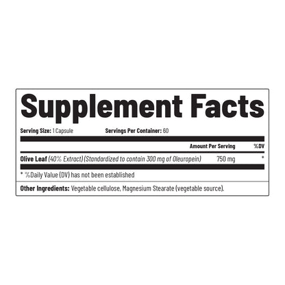 High-Potency Olive Leaf Extract Oleuropein