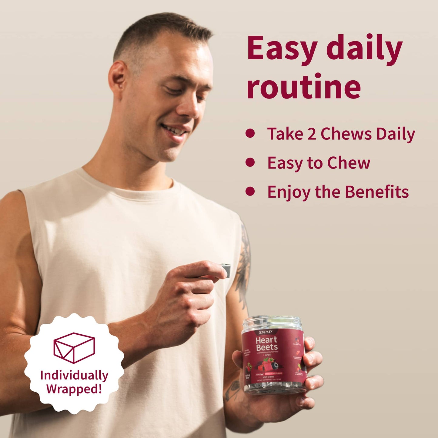 Heart Beets Chews - Buy 3, Get 2 FREE!