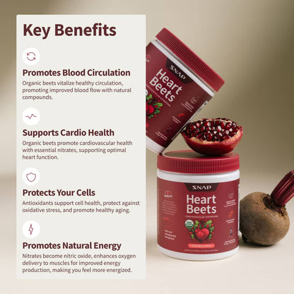 Organic Heart Beets - Cardiovascular Superfood - Buy 2, Get 1 FREE!