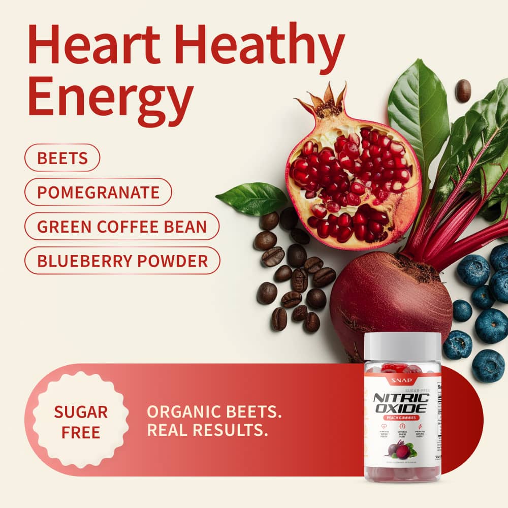 Nitric Oxide Gummies (Peach Flavor) - Buy 3, Get 2 FREE!