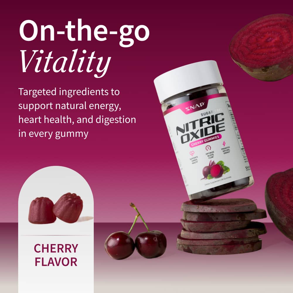 Nitric Oxide Gummies - Buy 1, Get 1 50% Off (Cherry Flavor)