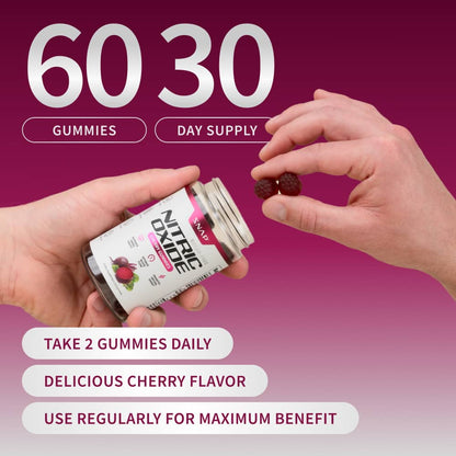 Nitric Oxide Gummies - Buy 1, Get 1 50% Off (Cherry Flavor)