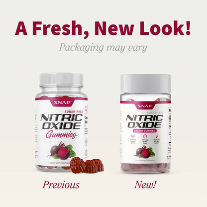 Nitric Oxide Gummies - Cherry Flavor - Buy 3 Get 2 FREE!