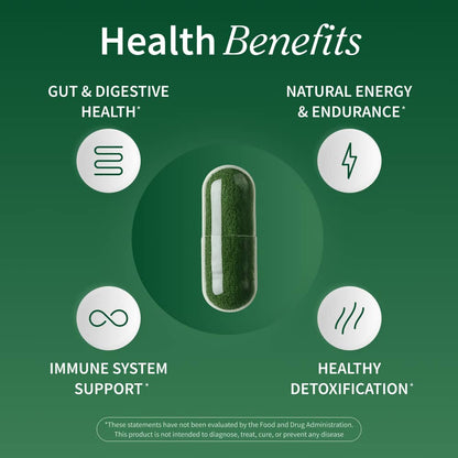 Spirulina + Chlorella - Alkalizing Greens Complex