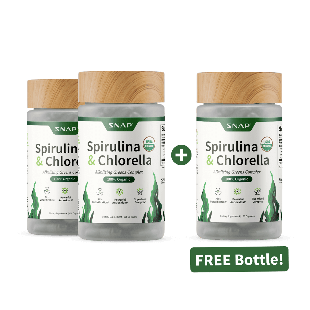 Spirulina + Chlorella - Alkalizing Greens Complex - Buy 2 Get 1 Free