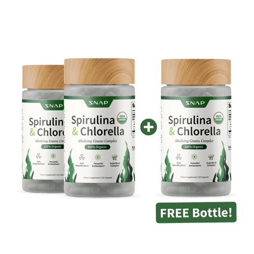 Spirulina + Chlorella - Alkalizing Greens Complex - Buy 2 Get 1 Free