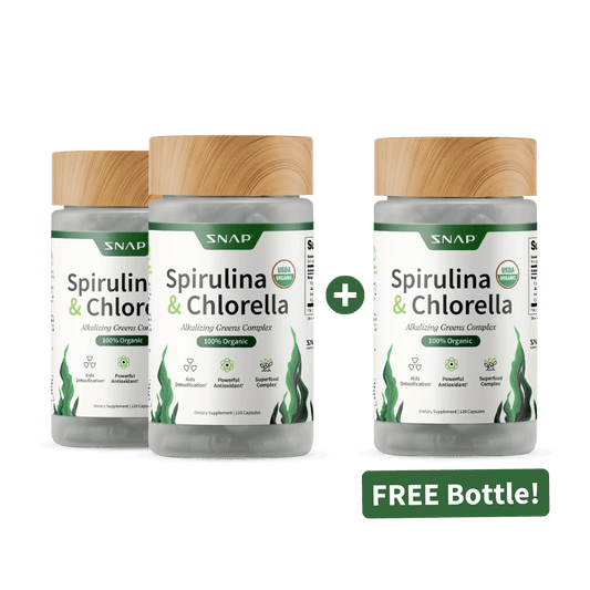 Spirulina + Chlorella - Alkalizing Greens Complex - Buy 2 Get 1 Free